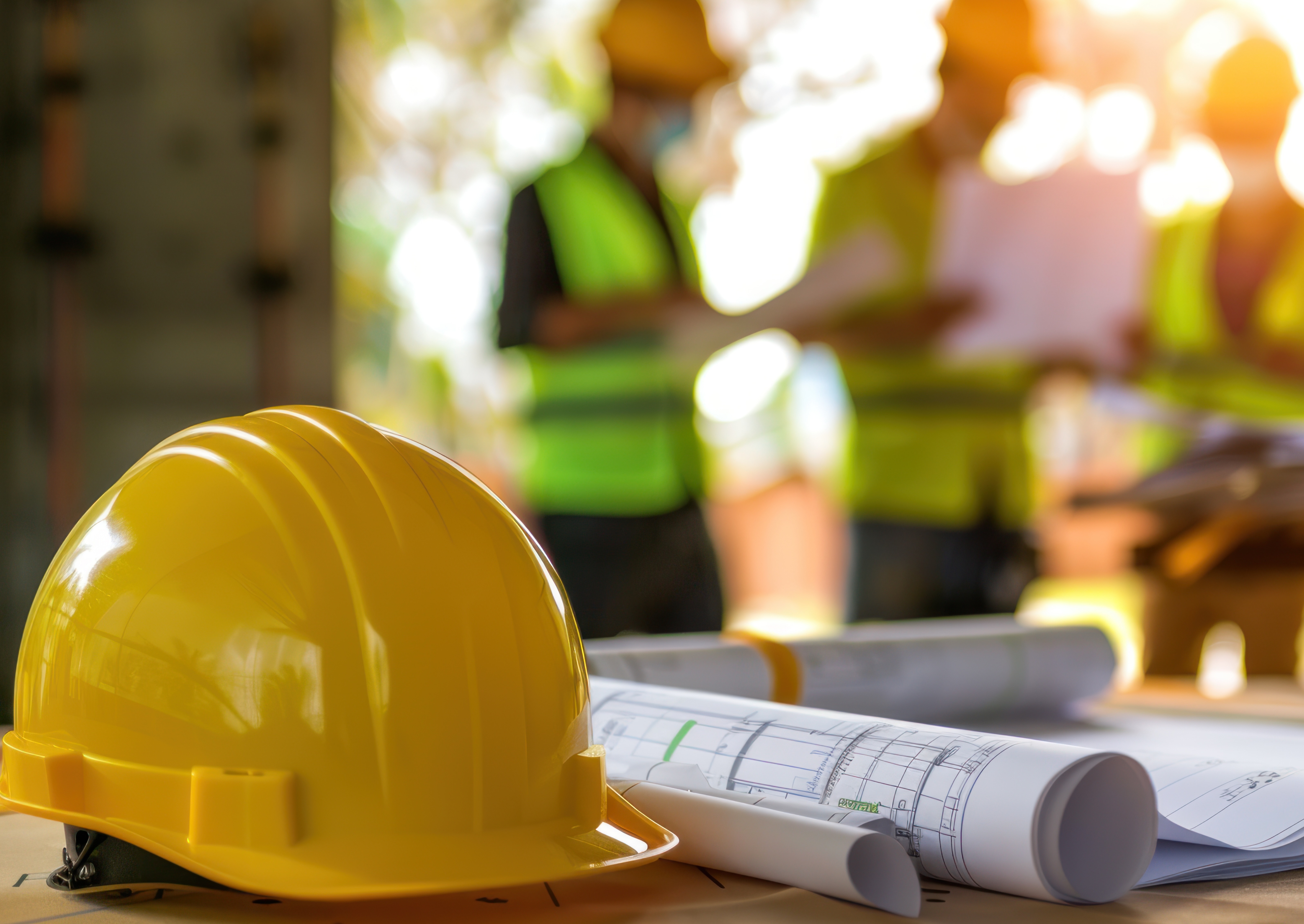 Planos estructurales y casco de seguridad